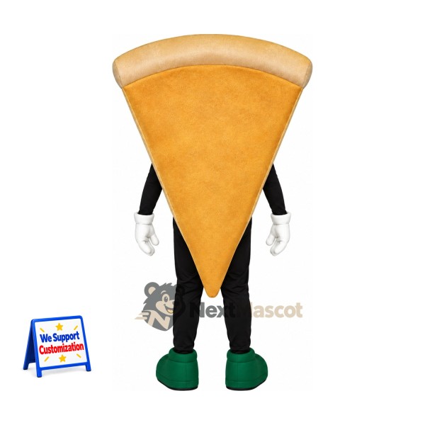 Pizza Slice Mascot Costume - Green Boots Pizza Slice Mascot Costume - Green Boots