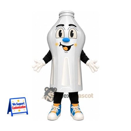 Bottle Mascot Costume - Silver for Parades Bottle Mascot Costume - Silver for Parades