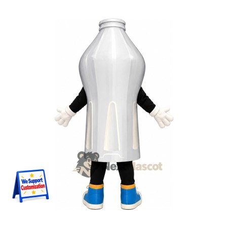 Bottle Mascot Costume - Silver for Parades Bottle Mascot Costume - Silver for Parades