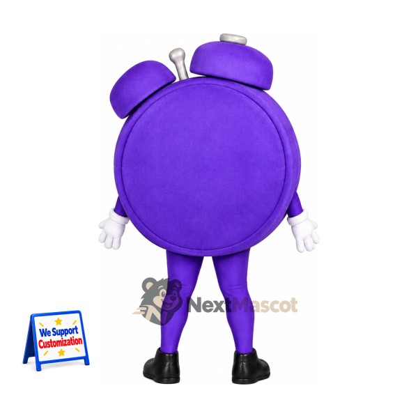 Alarm Clock Mascot Costume - Purple Alarm Clock Mascot Costume - Purple