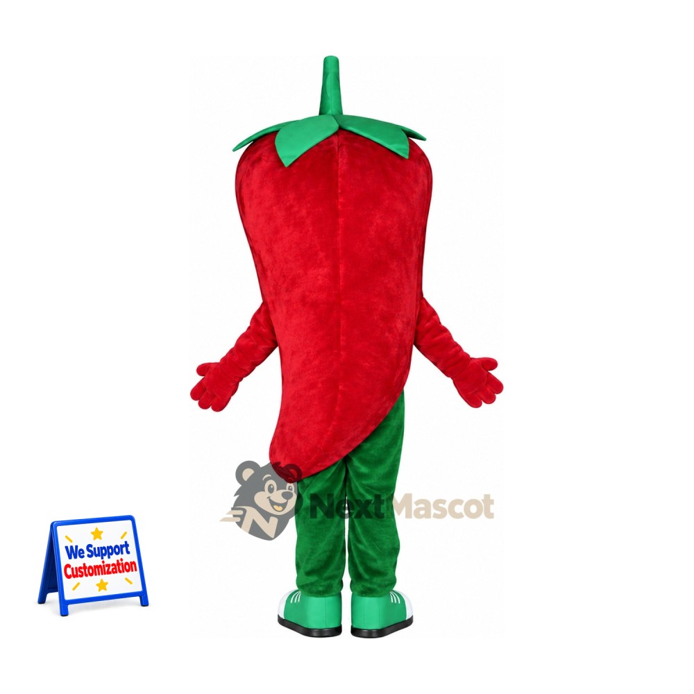 Chili Pepper Mascot Costume - Red Chili Pepper Mascot Costume - Red