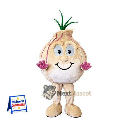 Onion Mascot Costume for Food Festivals Onion Mascot Costume for Food Festivals