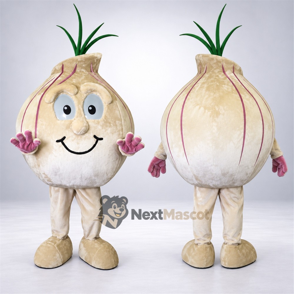 Onion Mascot Costume for Food Festivals Onion Mascot Costume for Food Festivals