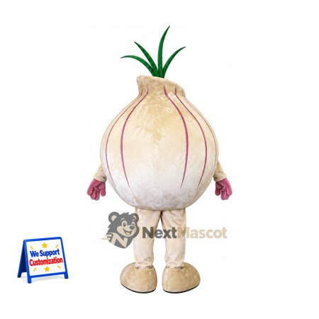 Onion Mascot Costume for Food Festivals Onion Mascot Costume for Food Festivals