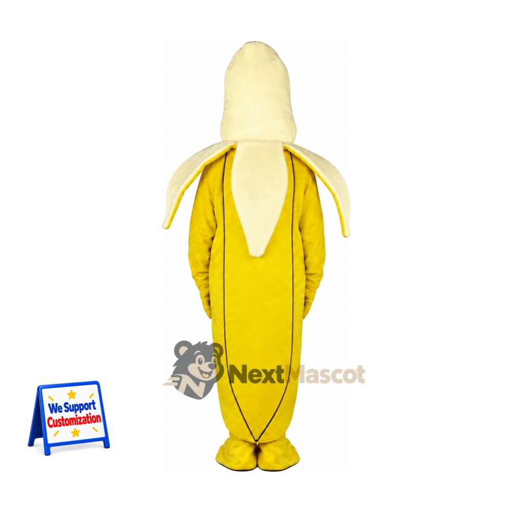 Peeled Banana Mascot Costume Peeled Banana Mascot Costume