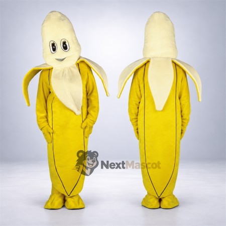 Peeled Banana Mascot Costume Peeled Banana Mascot Costume