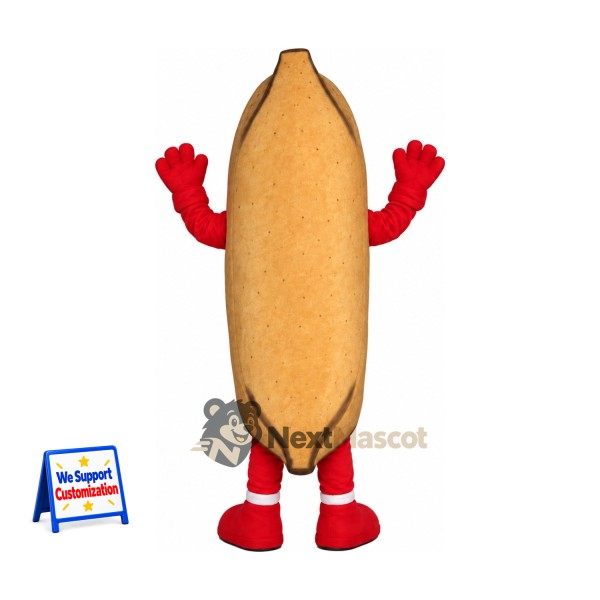 Cocoa Pod Mascot Costume Cocoa Pod Mascot Costume