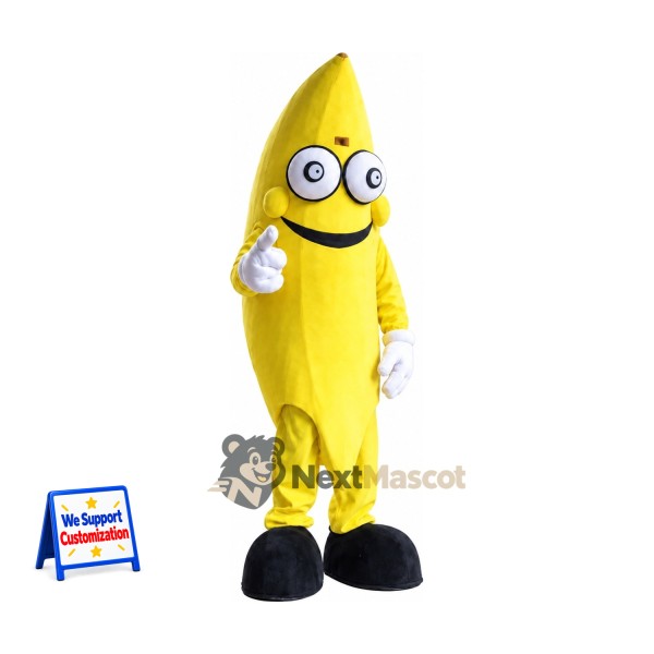 Banana Mascot Costume - Glasses