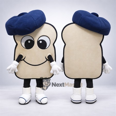Bread Mascot Costume - Blue Cap Bread Mascot Costume - Blue Cap