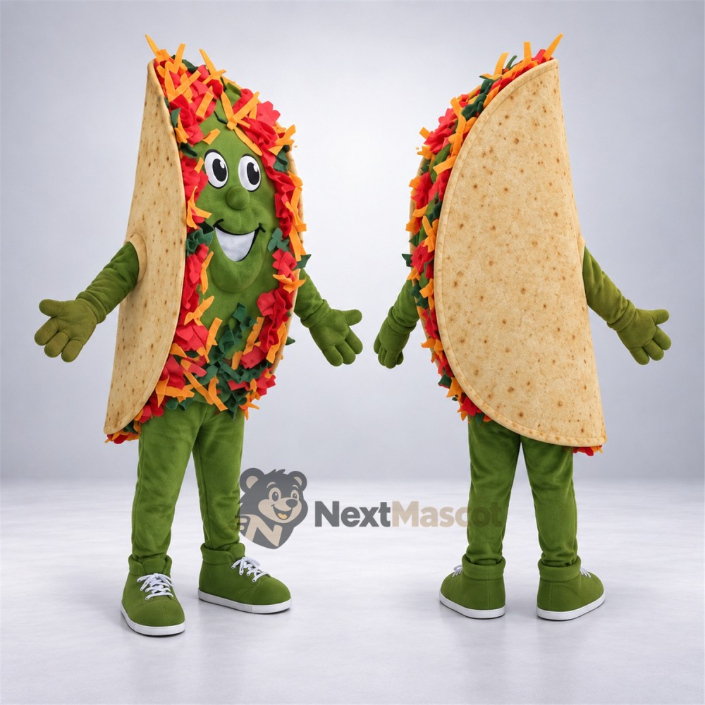 Taco Mascot Costume Taco Mascot Costume