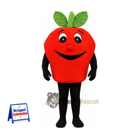 Apple Mascot Costume - Red, Black Arms and Legs Apple Mascot Costume - Red, Black Arms and Legs