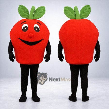 Apple Mascot Costume - Red, Black Arms and Legs Apple Mascot Costume - Red, Black Arms and Legs
