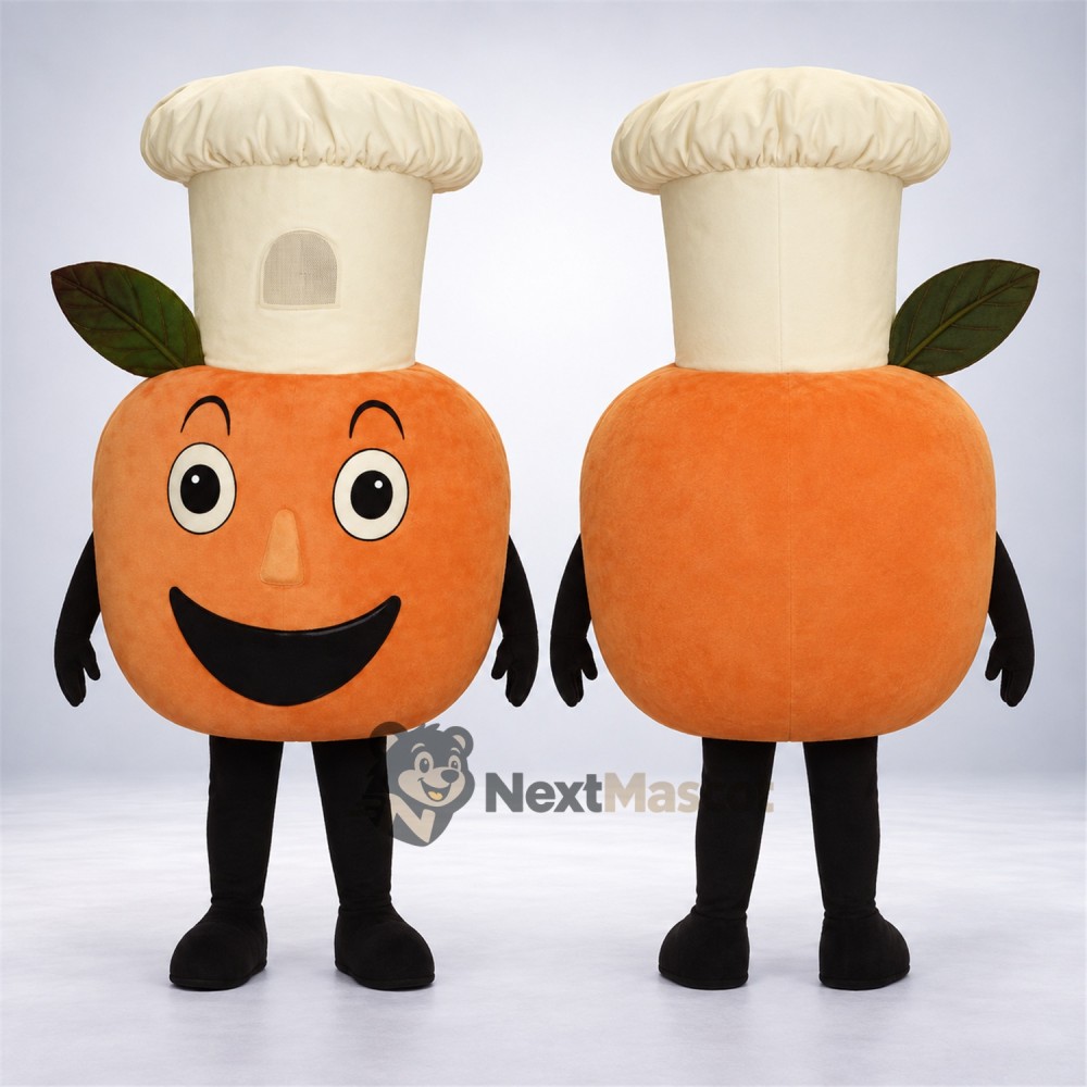 Pumpkin Mascot Costume - Chef Style Pumpkin Mascot Costume - Chef Style