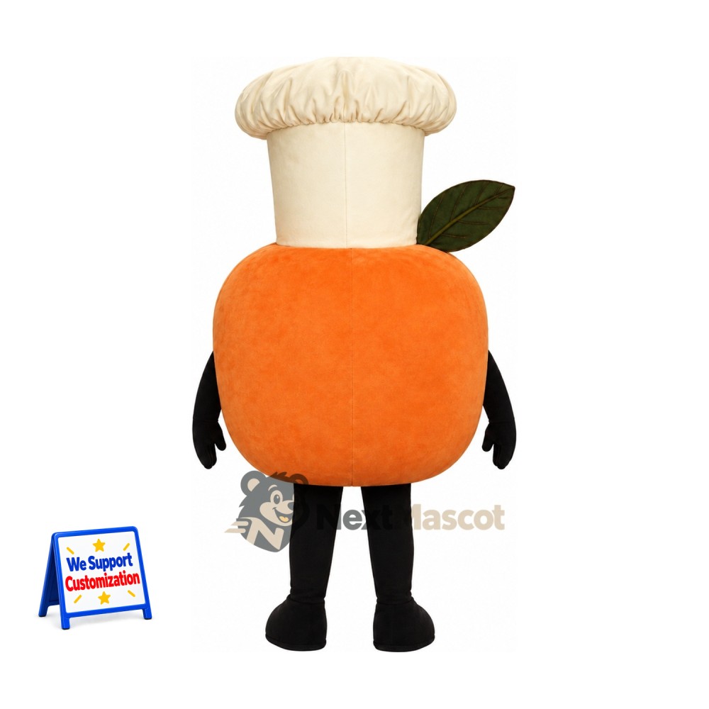 Pumpkin Mascot Costume - Chef Style Pumpkin Mascot Costume - Chef Style