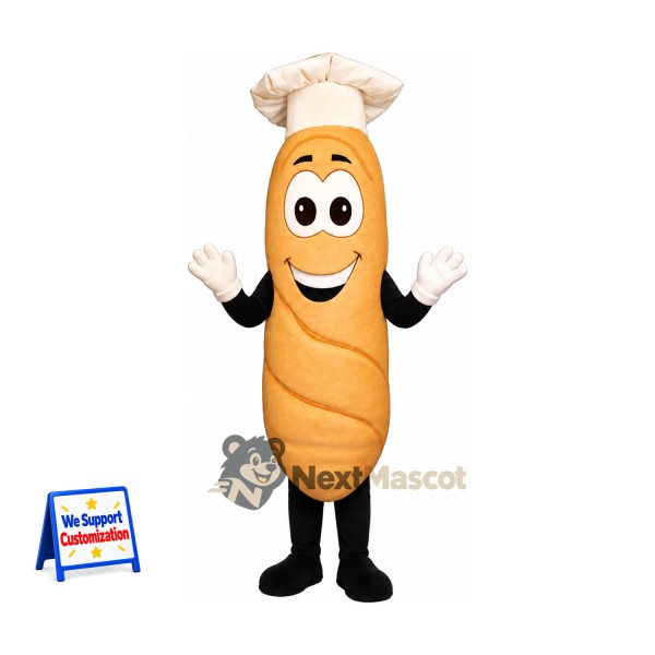 Bread Mascot Costume - Chef Style