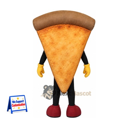 Pizza Slice Mascot Costume - Red Shoes Pizza Slice Mascot Costume - Red Shoes
