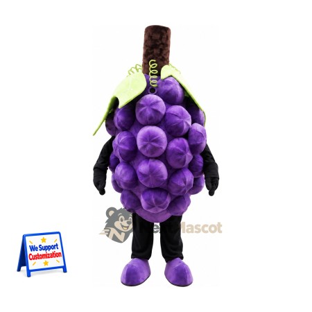 Grapes Mascot Costume - Purple Grapes Mascot Costume - Purple