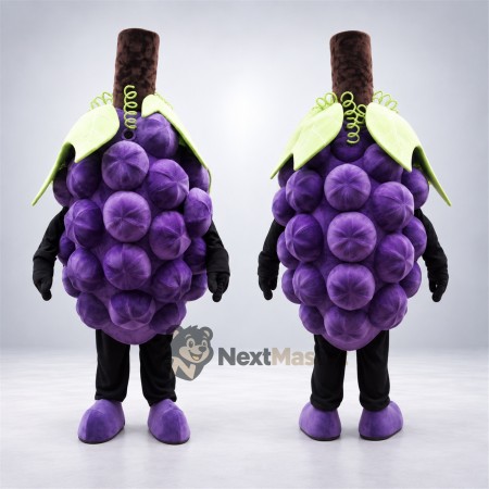 Grapes Mascot Costume - Purple Grapes Mascot Costume - Purple