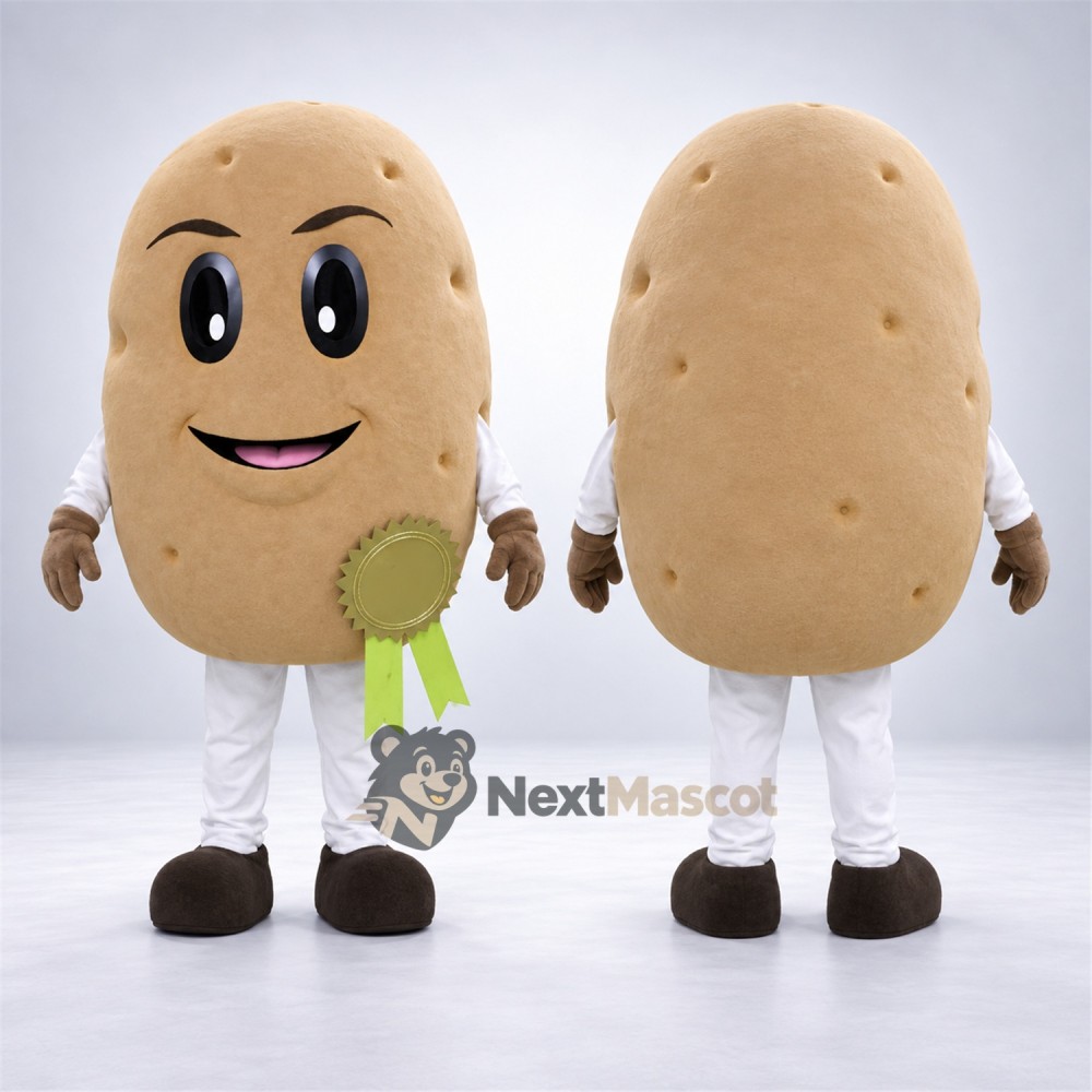 Potato Mascot Costume - White Legs and Brown Shoes Potato Mascot Costume - White Legs and Brown Shoes