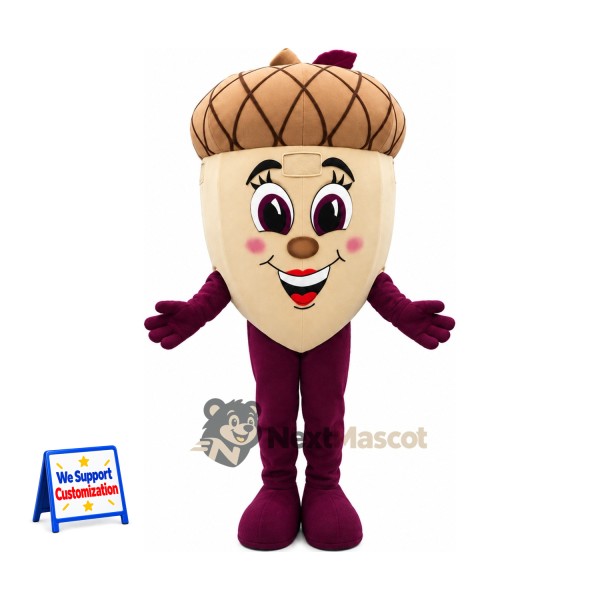 Acorn Mascot Costume for Food Festivals