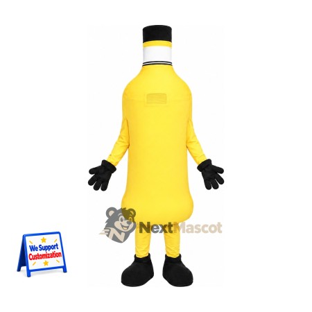 Bottle Mascot Costume - Yellow Bottle Mascot Costume - Yellow