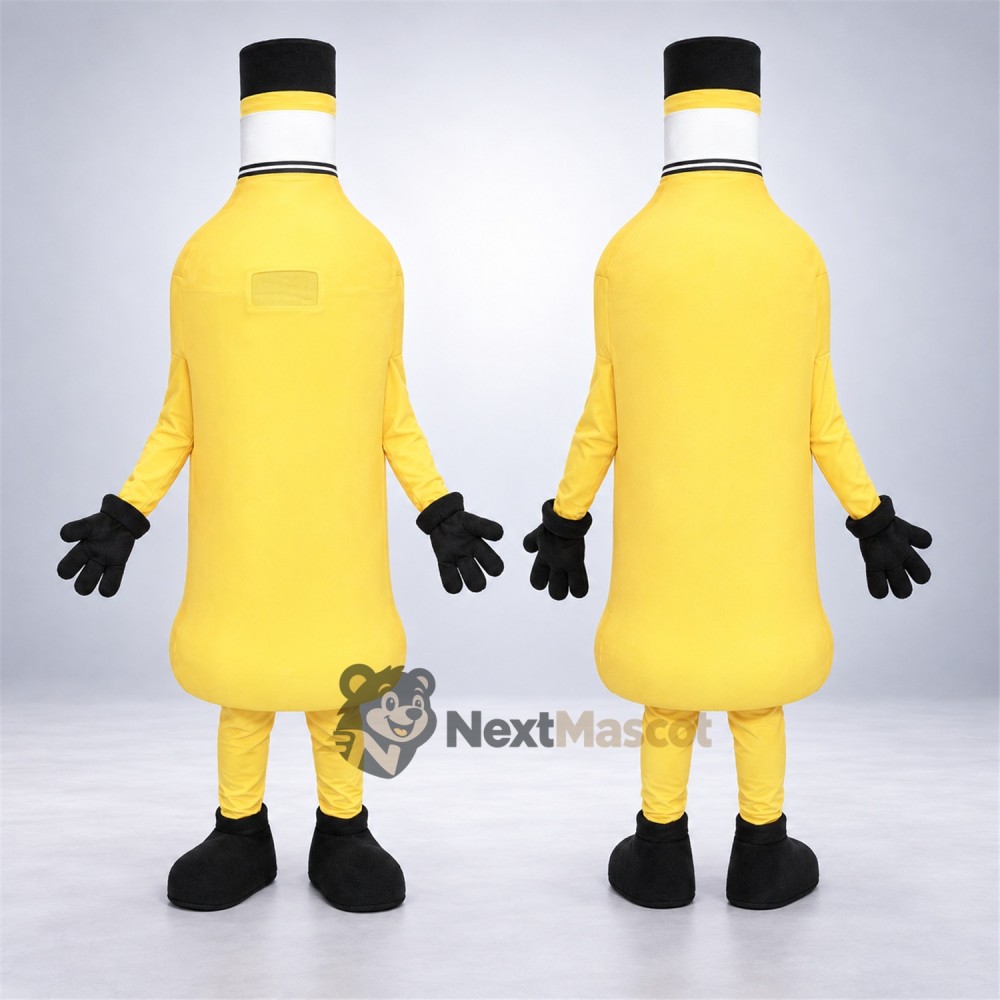 Bottle Mascot Costume - Yellow Bottle Mascot Costume - Yellow