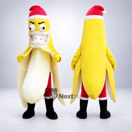 Banana Mascot Costume - Christmas Theme Banana Mascot Costume - Christmas Theme