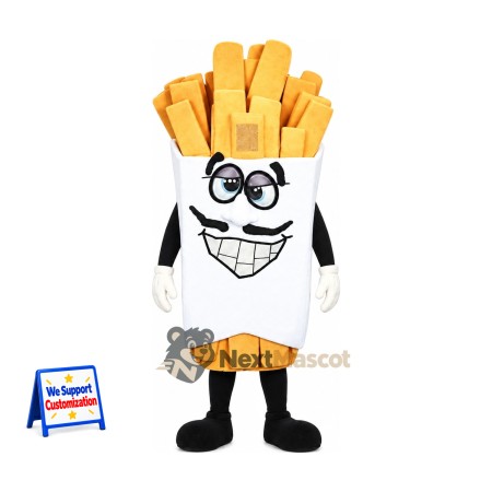 French Fries Mascot Costume - Glasses French Fries Mascot Costume - Glasses