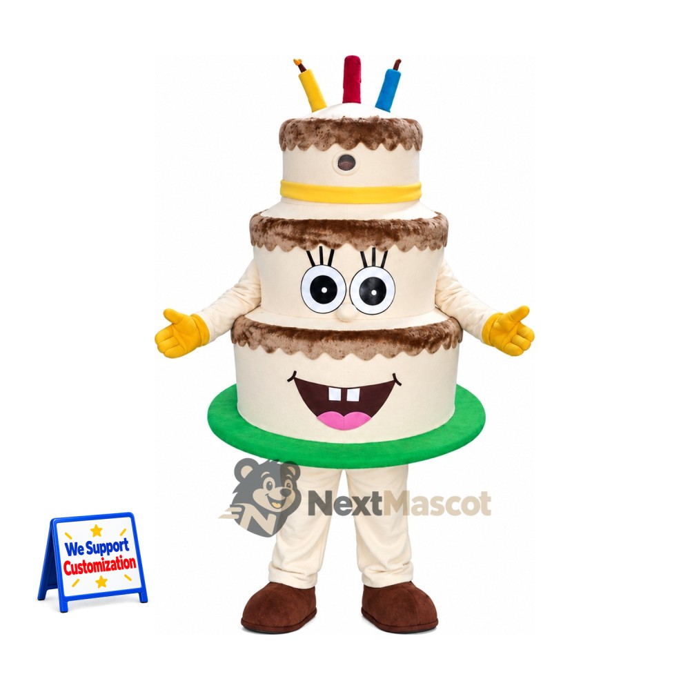 Tiered Birthday Cake Mascot Costume