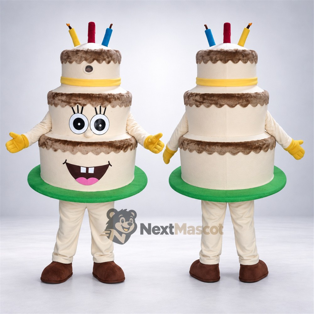Tiered Birthday Cake Mascot Costume