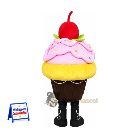 Cupcake Mascot Costume - Pink Cupcake Mascot Costume - Pink