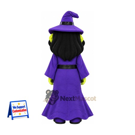 Witch Mascot Costume - Purple Dress Witch Mascot Costume - Purple Dress