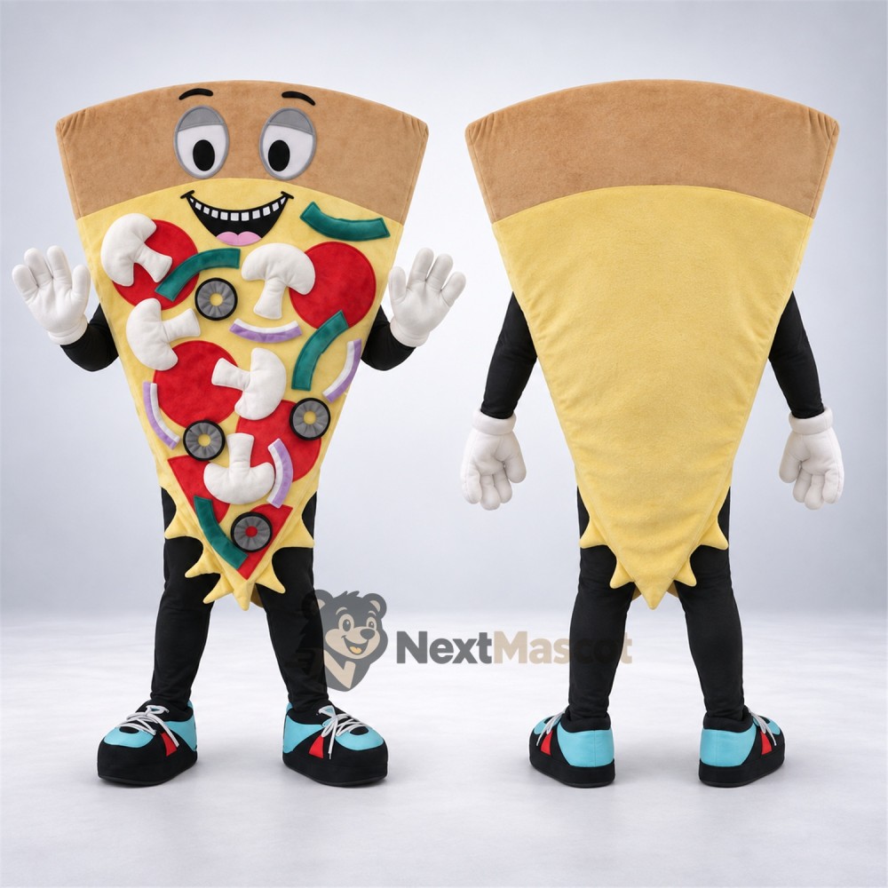 Pizza Slice Mascot Costume Pizza Slice Mascot Costume