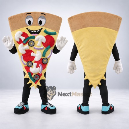 Pizza Slice Mascot Costume Pizza Slice Mascot Costume