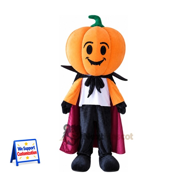 Pumpkin Mascot Costume - Cape