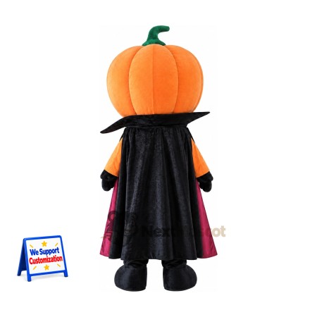 Pumpkin Mascot Costume - Cape Pumpkin Mascot Costume - Cape