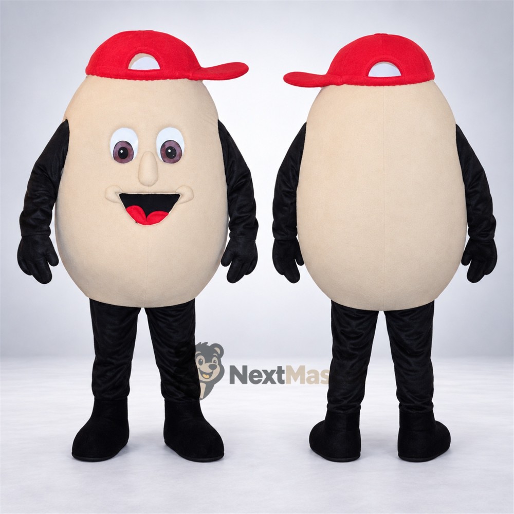 Egg Mascot Costume - Red Cap Egg Mascot Costume - Red Cap