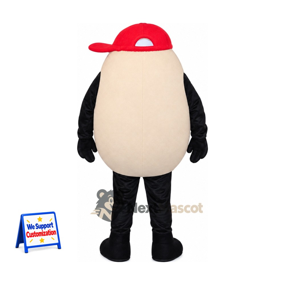 Egg Mascot Costume - Red Cap Egg Mascot Costume - Red Cap