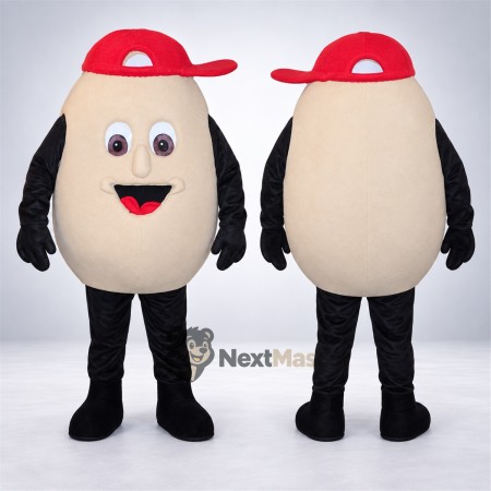 Egg Mascot Costume - Red Cap Egg Mascot Costume - Red Cap
