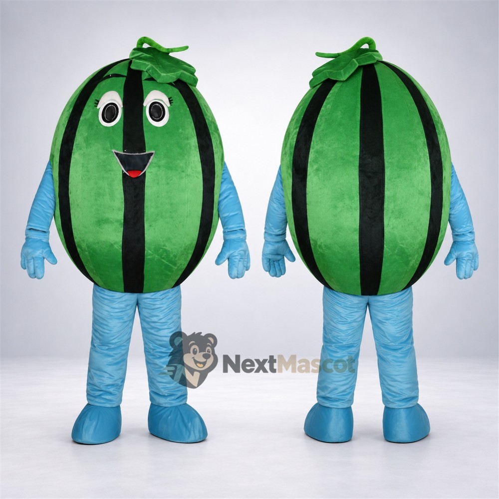 Watermelon Mascot Costume - Blue Arms and Legs Watermelon Mascot Costume - Blue Arms and Legs