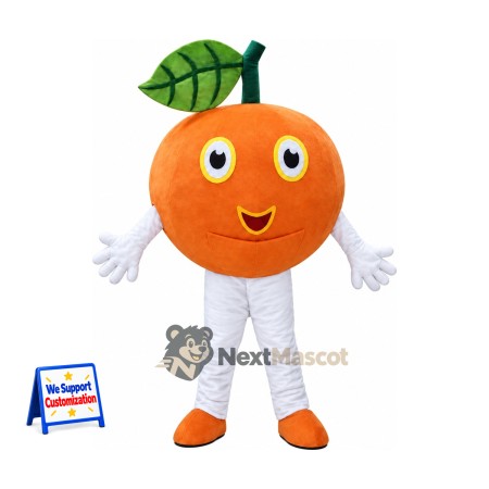 Orange Mascot Costume - White Arms and Legs Orange Mascot Costume - White Arms and Legs