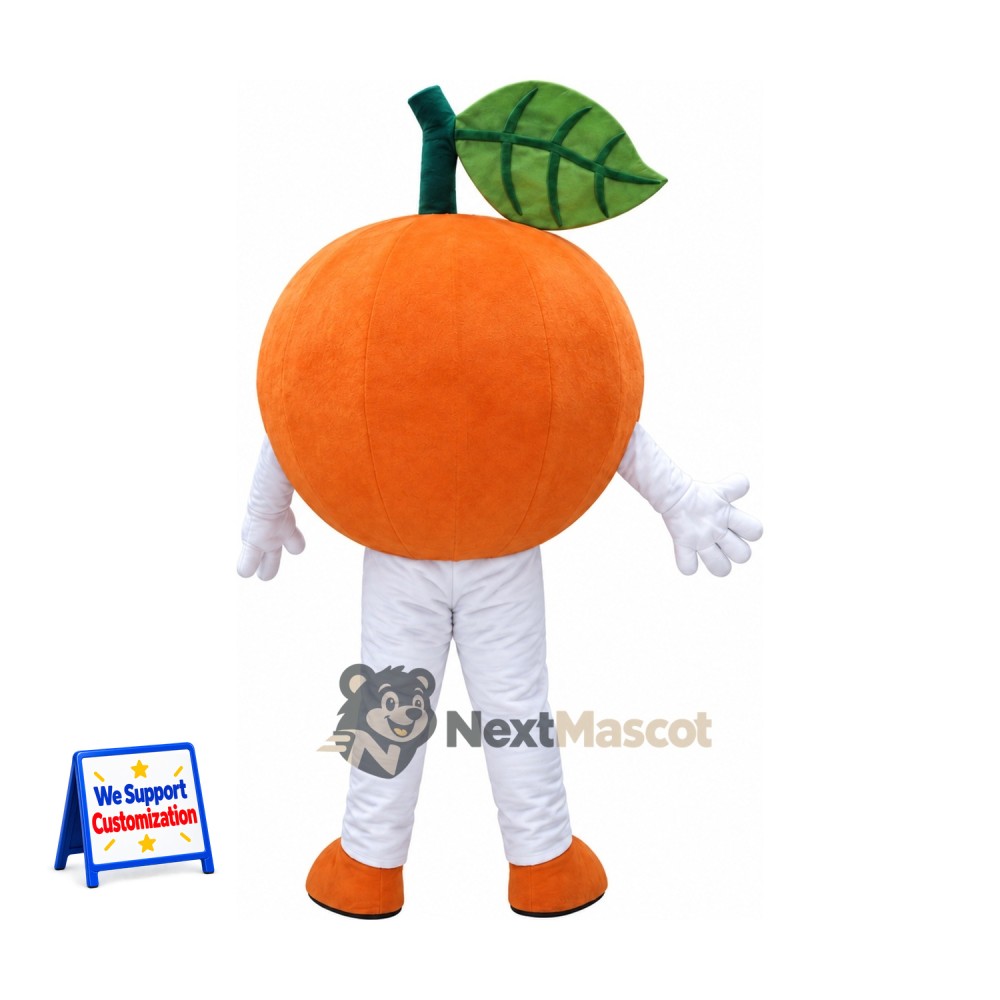 Orange Mascot Costume - White Arms and Legs Orange Mascot Costume - White Arms and Legs