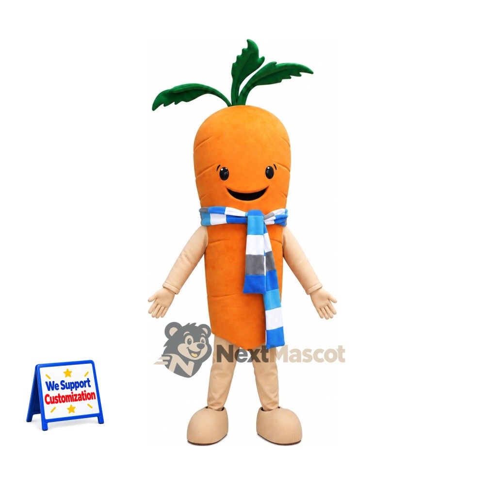 Carrot Mascot Costume - Scarf Carrot Mascot Costume - Scarf
