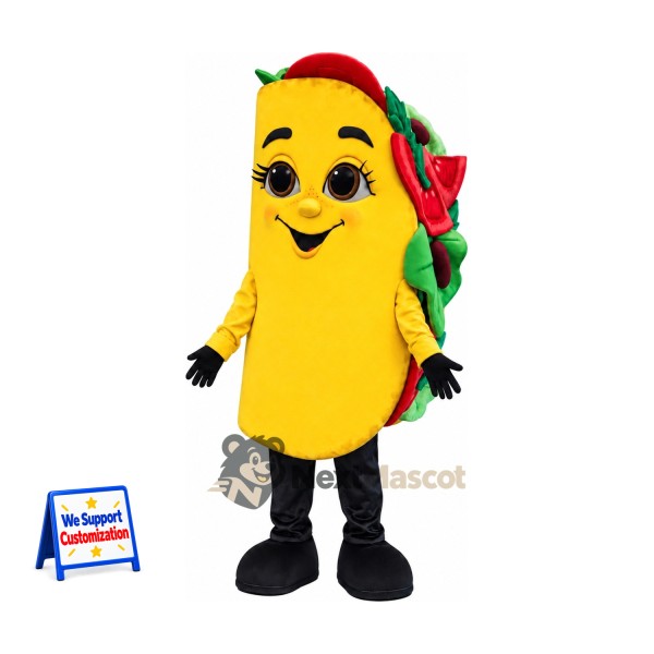 Taco Mascot Costume for Food Festivals