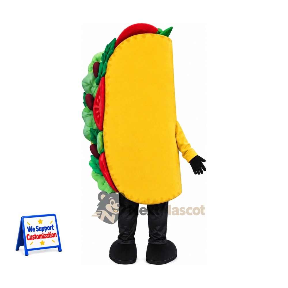 Taco Mascot Costume for Food Festivals Taco Mascot Costume for Food Festivals