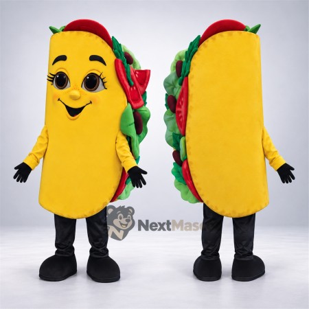 Taco Mascot Costume for Food Festivals Taco Mascot Costume for Food Festivals