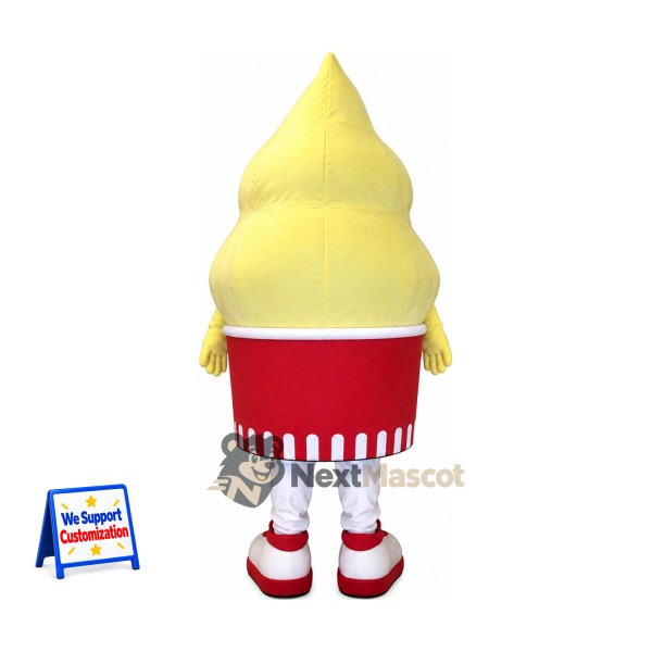 Cupcake Mascot Costume - Yellow Cupcake Mascot Costume - Yellow