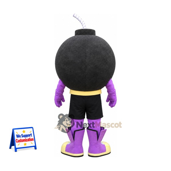 Bomb Mascot Costume - Black Bomb Mascot Costume - Black