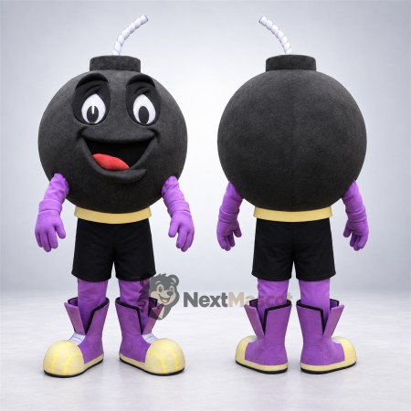 Bomb Mascot Costume - Black Bomb Mascot Costume - Black