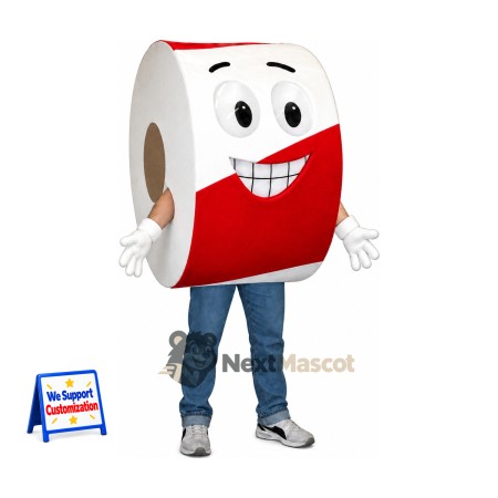 Toilet Paper Roll Mascot Costume Toilet Paper Roll Mascot Costume